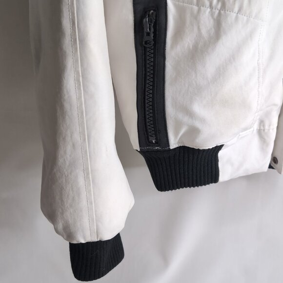 Pajar Men's White Winter Jacket 80% Down Insulated Warm Zip Pockets, Small - Picture 5 of 13